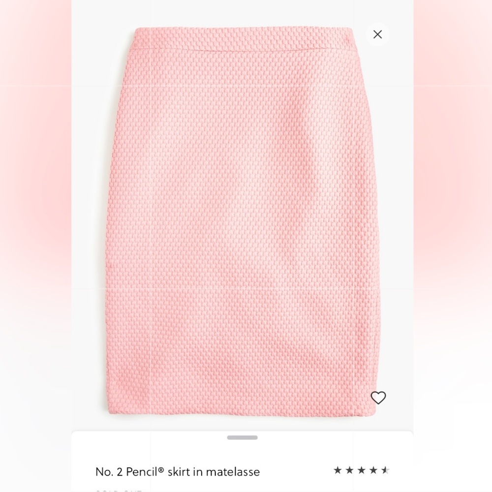 J. Crew No. 2 Pencil skirt in matelasse
